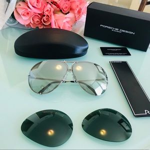 Porsche Design Accessories - NWT Porsche Design 63mm P8478 B Silver Sunglasses Porsche Design Accessories - NWT Porsche Design 63mm P8478 B Silver Sunglasses